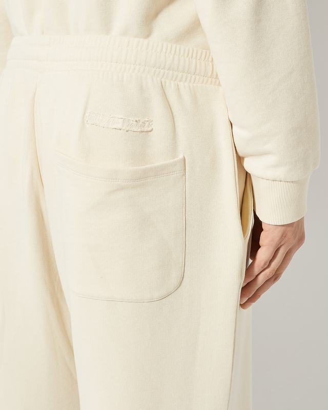 Philippe Model Pantaloni Christophe da Uomo Beige ecru in Jersey Saldi Di Fabbrica