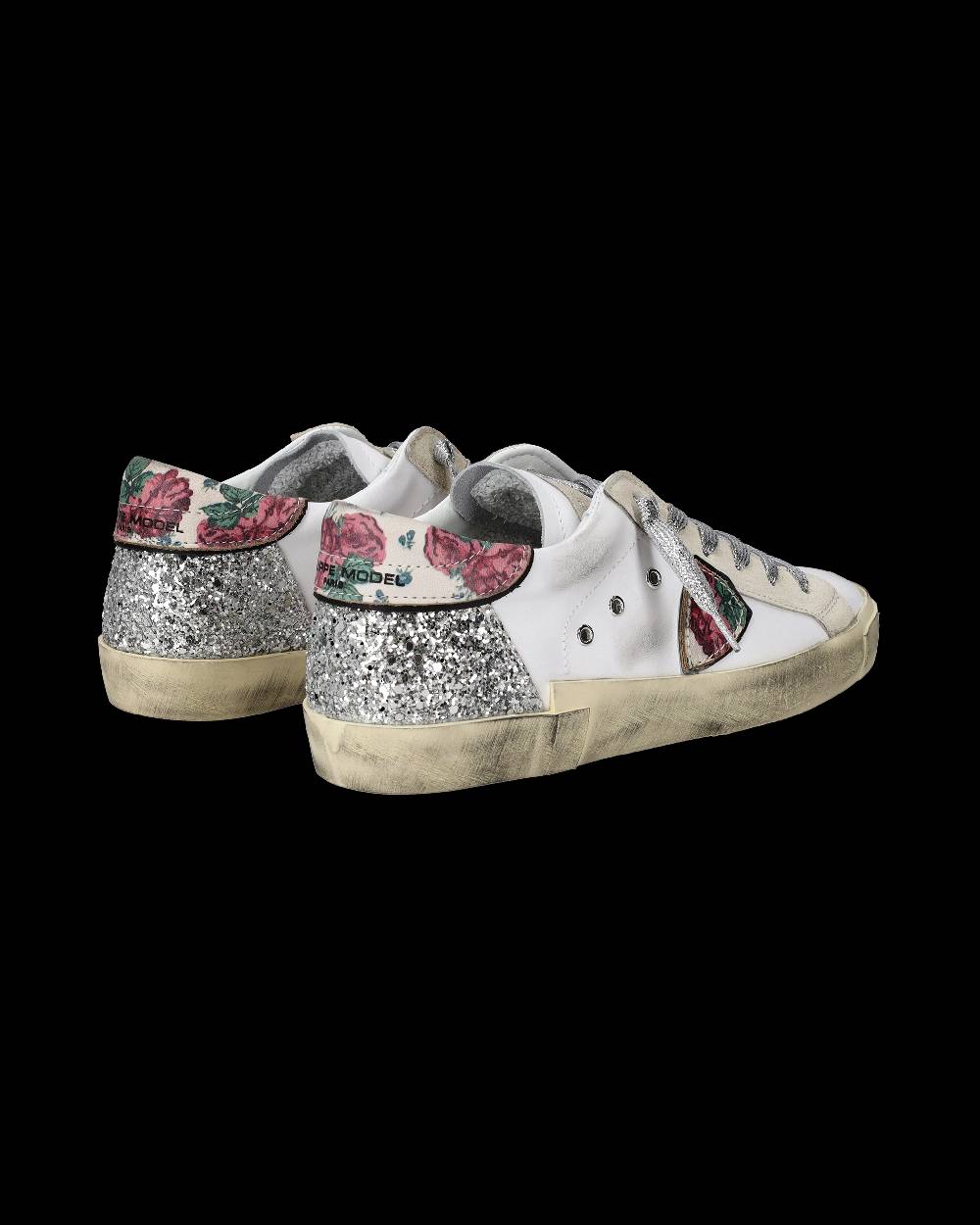 Philippe Model Sneakers Prsx da Donna Bianche e Argento in Pelle Offerta esclusiva