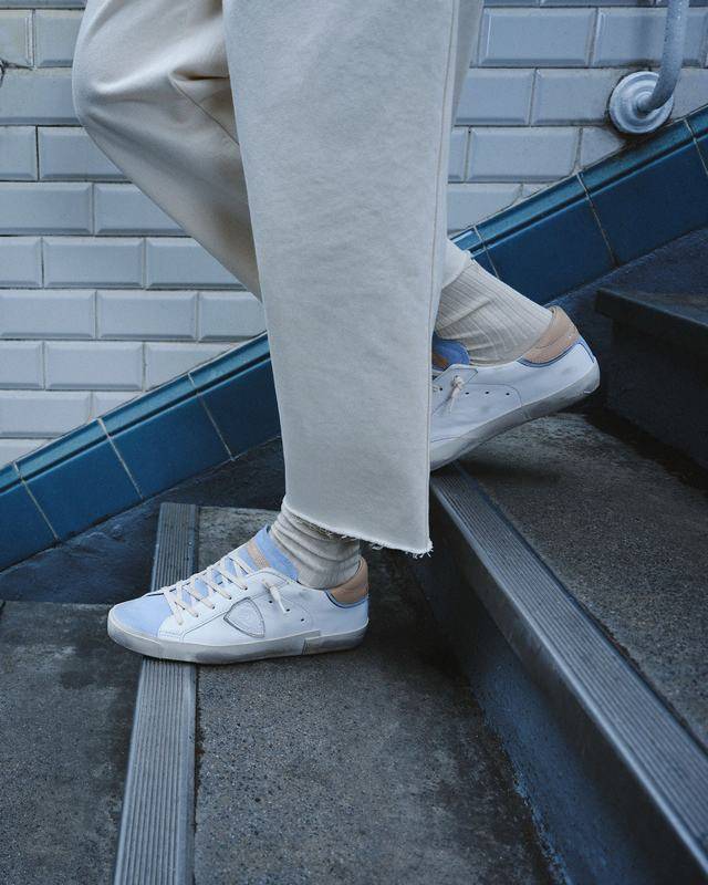 Philippe Model Sneaker basse Paris donna - bianco e azzurro Cyber Monday