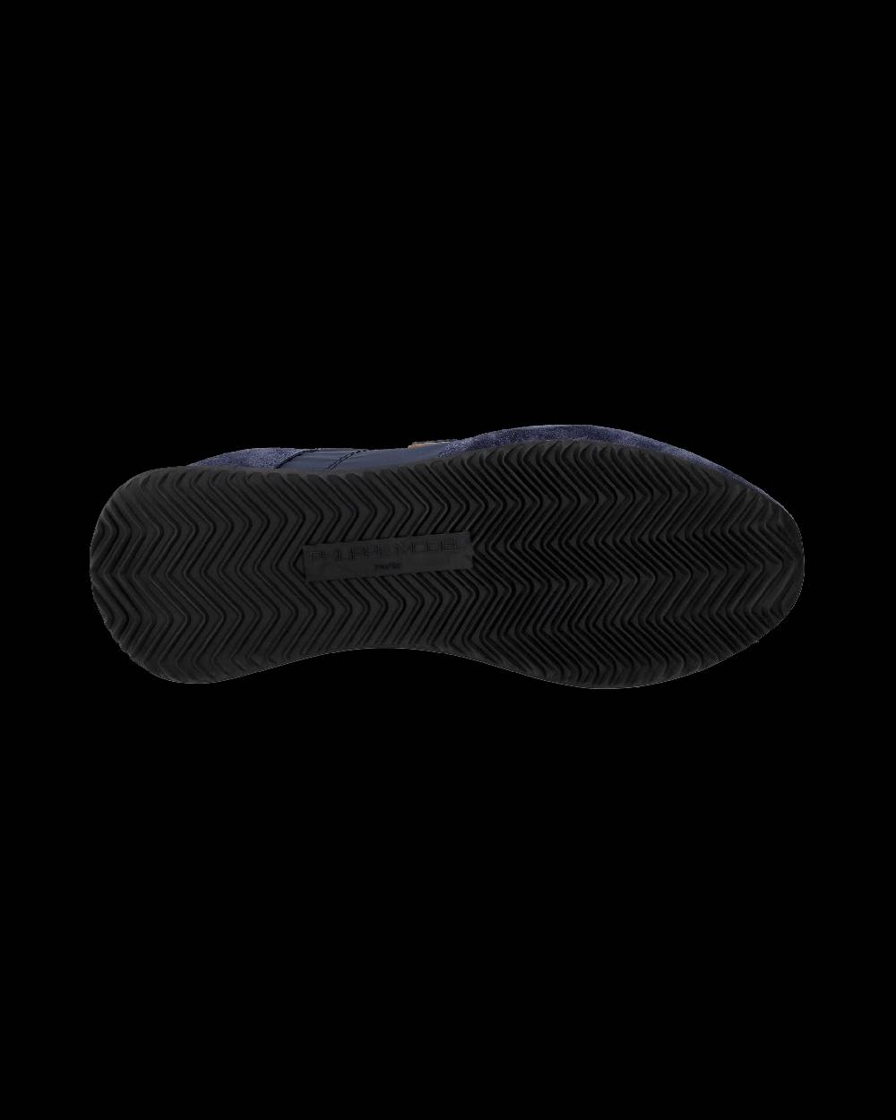 Philippe Model Snaker bassa Trpx donna - blu e argento Smaltimento dello stoccaggio