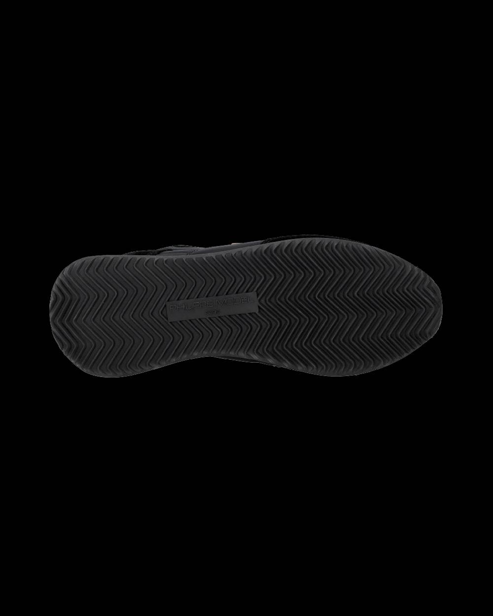 Philippe Model Snaker bassa Trpx donna - nero e argento Online Outlet