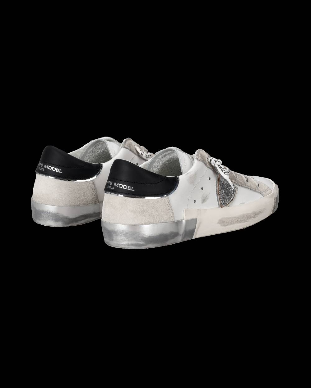 Philippe Model Sneaker bassa Prsx donna - bianco e argento Offerte esclusive