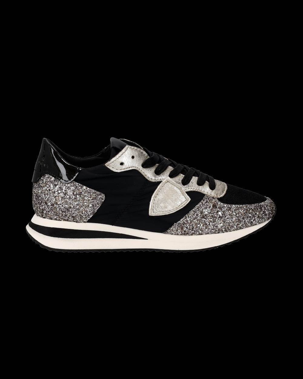 Philippe Model Sneaker bassa Trpx donna - nero e platinato Lightning offer