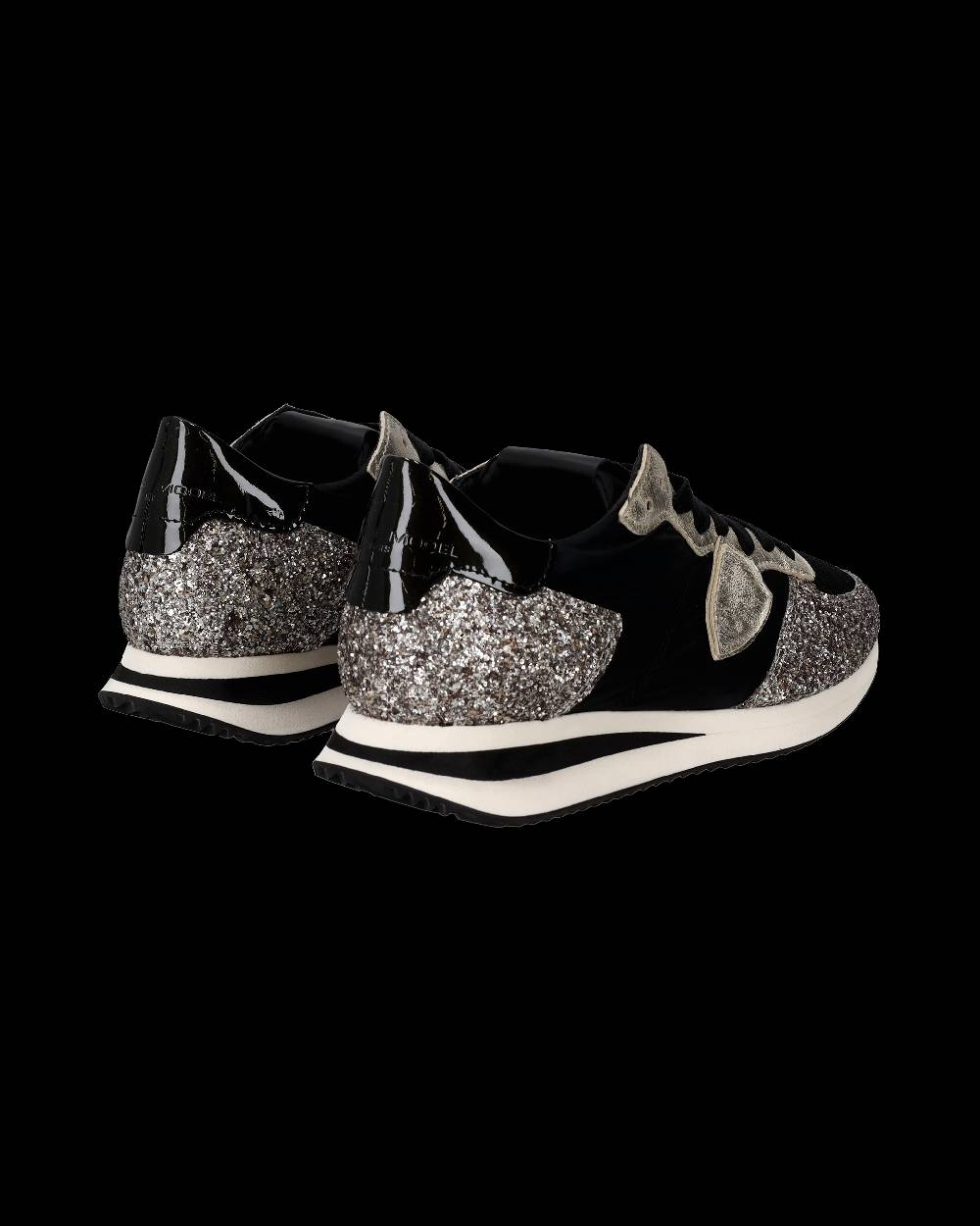Philippe Model Sneaker bassa Trpx donna - nero e platinato Lightning offer