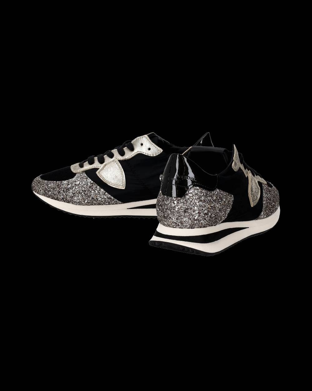 Philippe Model Sneaker bassa Trpx donna - nero e platinato Lightning offer
