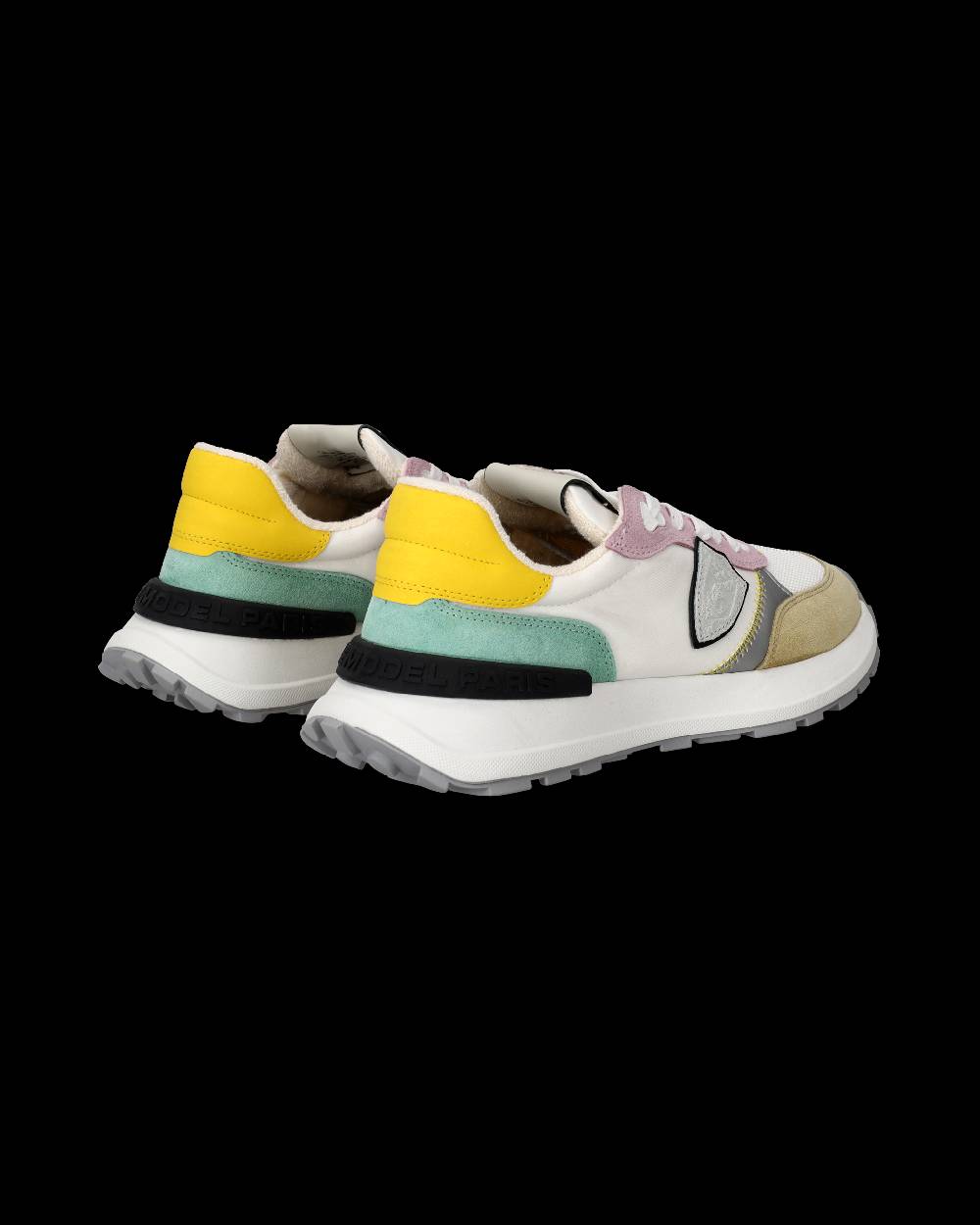 Philippe Model Sneakers Antibes da Donna Bianche e Rosa in Tessuto Tecnico Sconti VIP