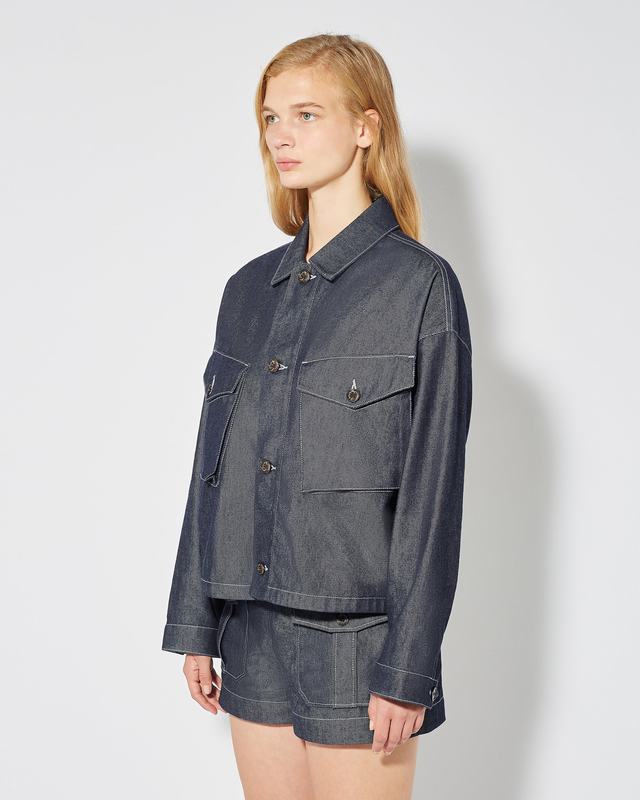 Philippe Model Giacca in denim Giselle da Donna Blu in Denim Fino al 60% di sconto
