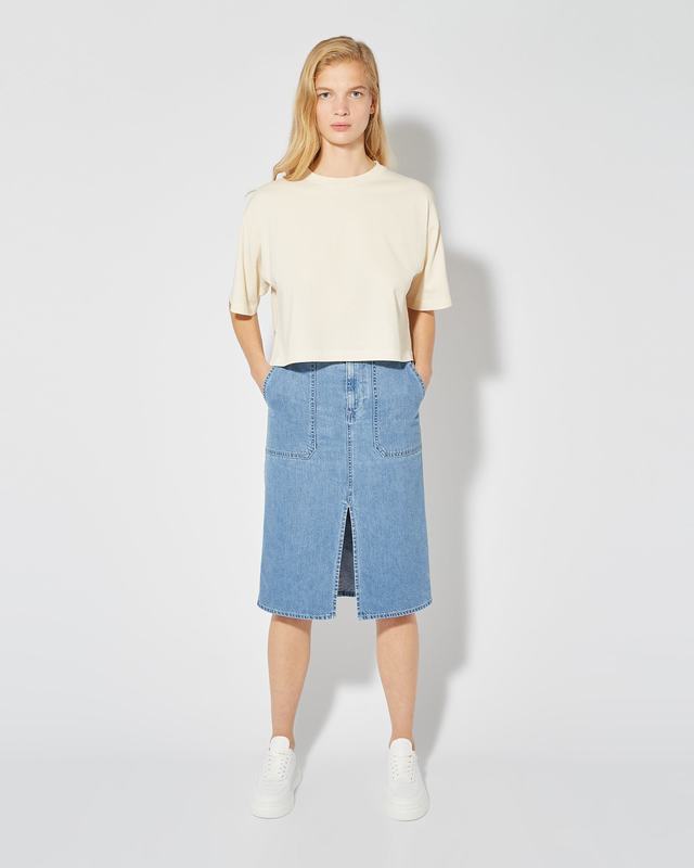Philippe Model Gonna Di Jeans Seline da Donna Azzurra in Denim Fino al 65% di sconto