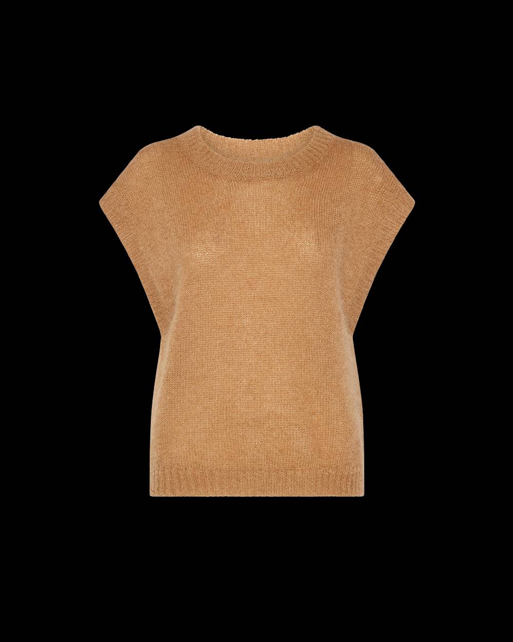 Philippe Model Gilet Yvonne da Donna Marrone in Lana Mohair Fino al 55% di sconto