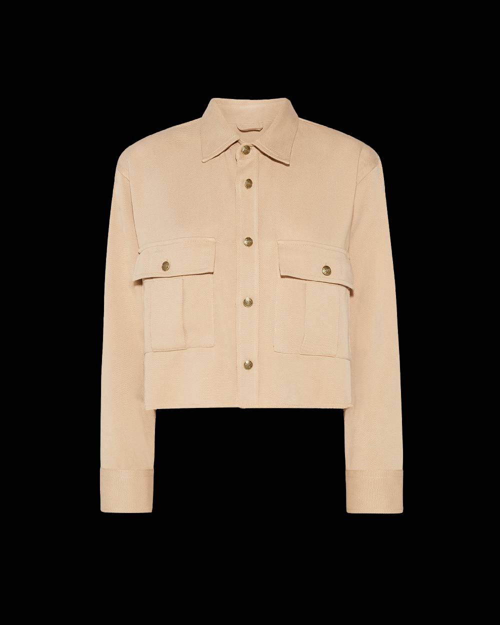 Philippe Model Camicia militare Dorette da Donna Marrone in Cotone Trasporto libero internazionale