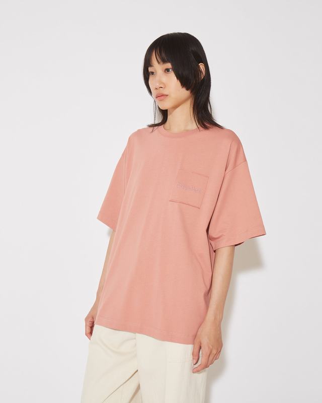 Philippe Model T-Shirt Monique da Donna Rosa in Jersey Qualità