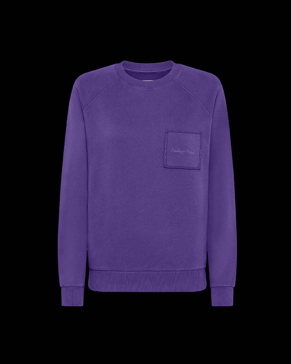 Philippe Model Felpa girocollo Belle da Donna Viola in Jersey Promozione