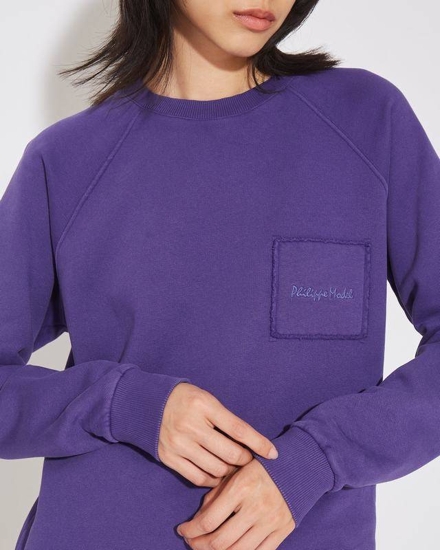 Philippe Model Felpa girocollo Belle da Donna Viola in Jersey Promozione