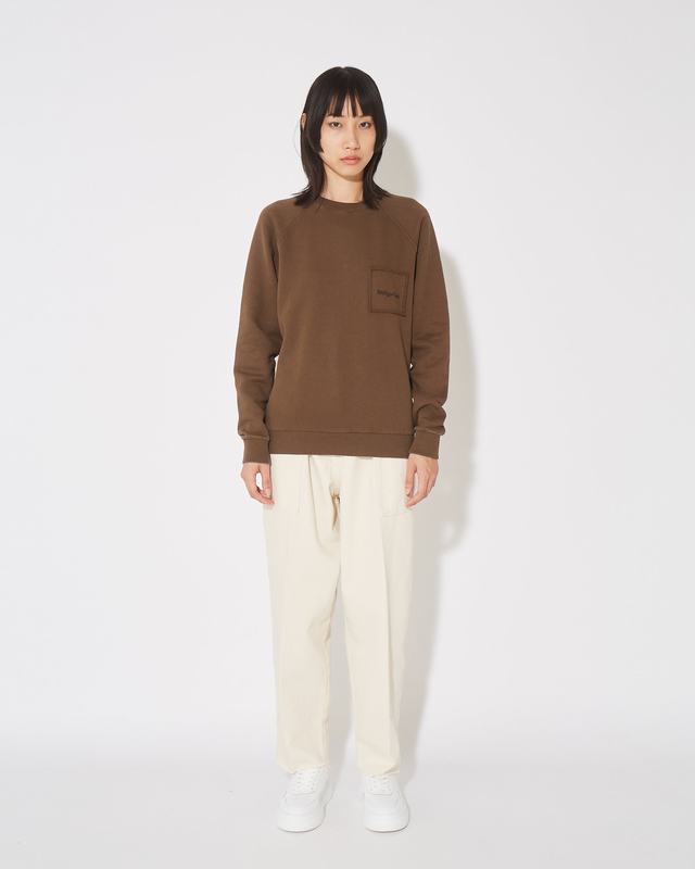 Philippe Model Felpa girocollo Belle da Donna Marrone in Jersey Spedizione Gratuita