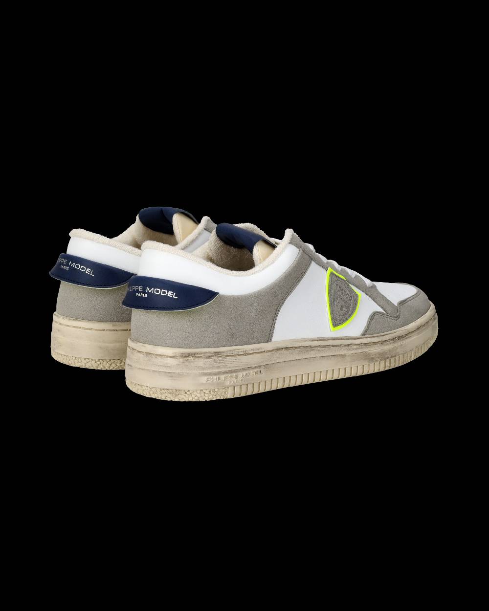 Philippe Model Sneaker basse Lyon uomo - bianco, blu e giallo Qualità Garantita