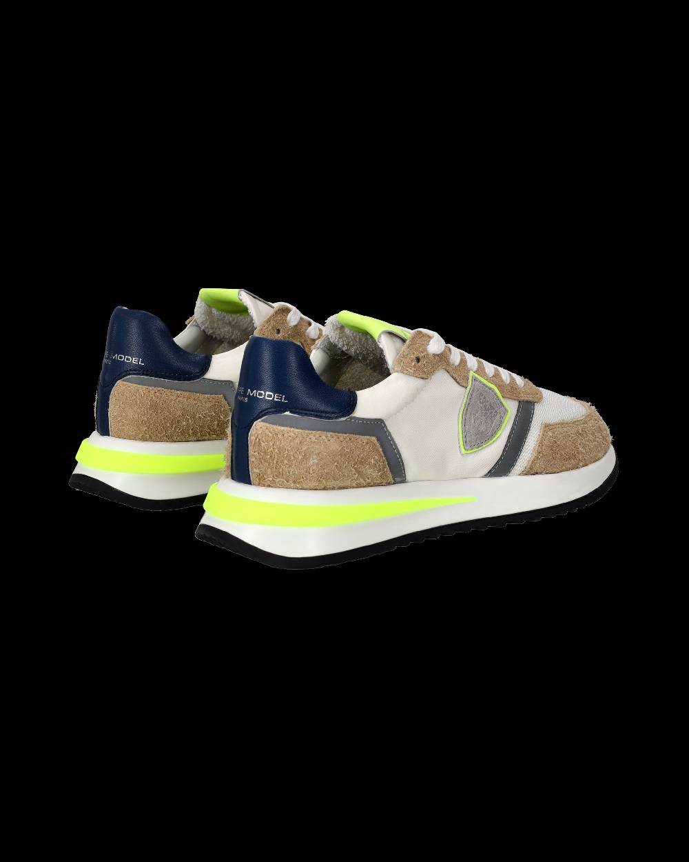 Philippe Model Sneaker basse Tropez 2.1 uomo - bianco, marrone e giallo Acquista Ora