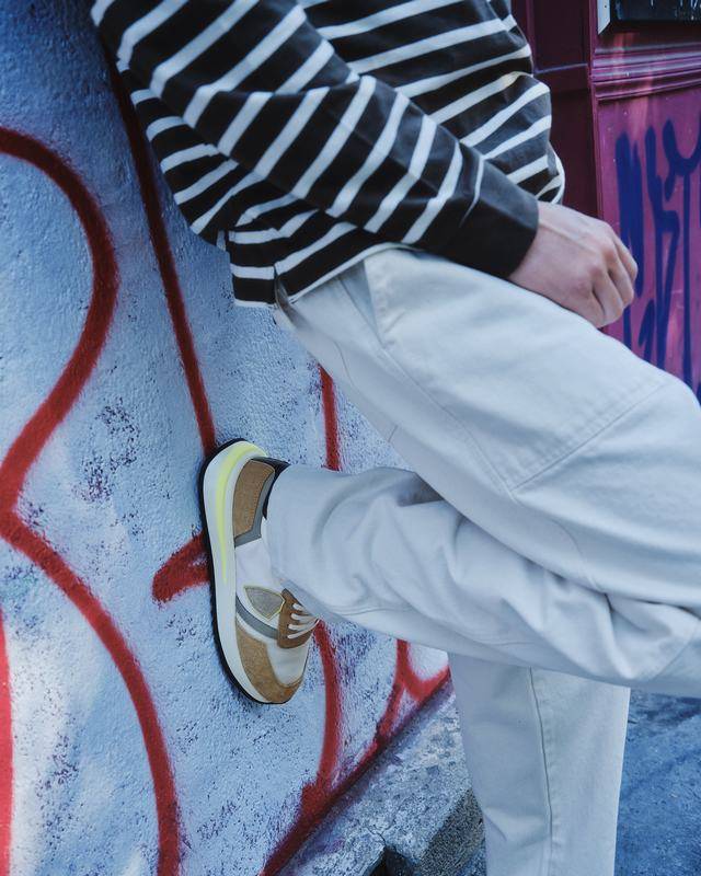 Philippe Model Sneaker basse Tropez 2.1 uomo - bianco, marrone e giallo Acquista Ora
