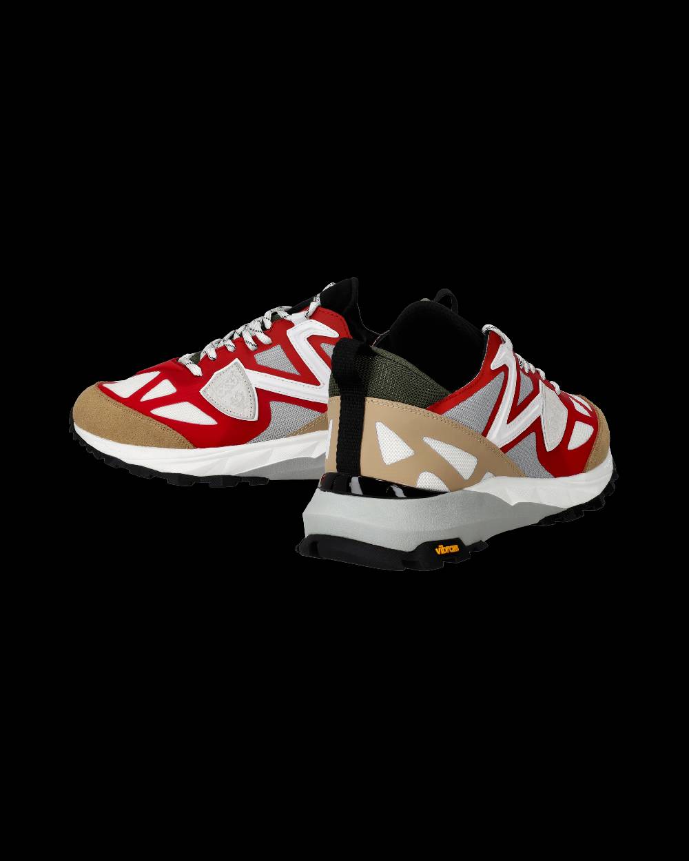 Philippe Model Sneakers Rocx da Uomo Rosse in Tessuto Tecnico Consegna Veloce
