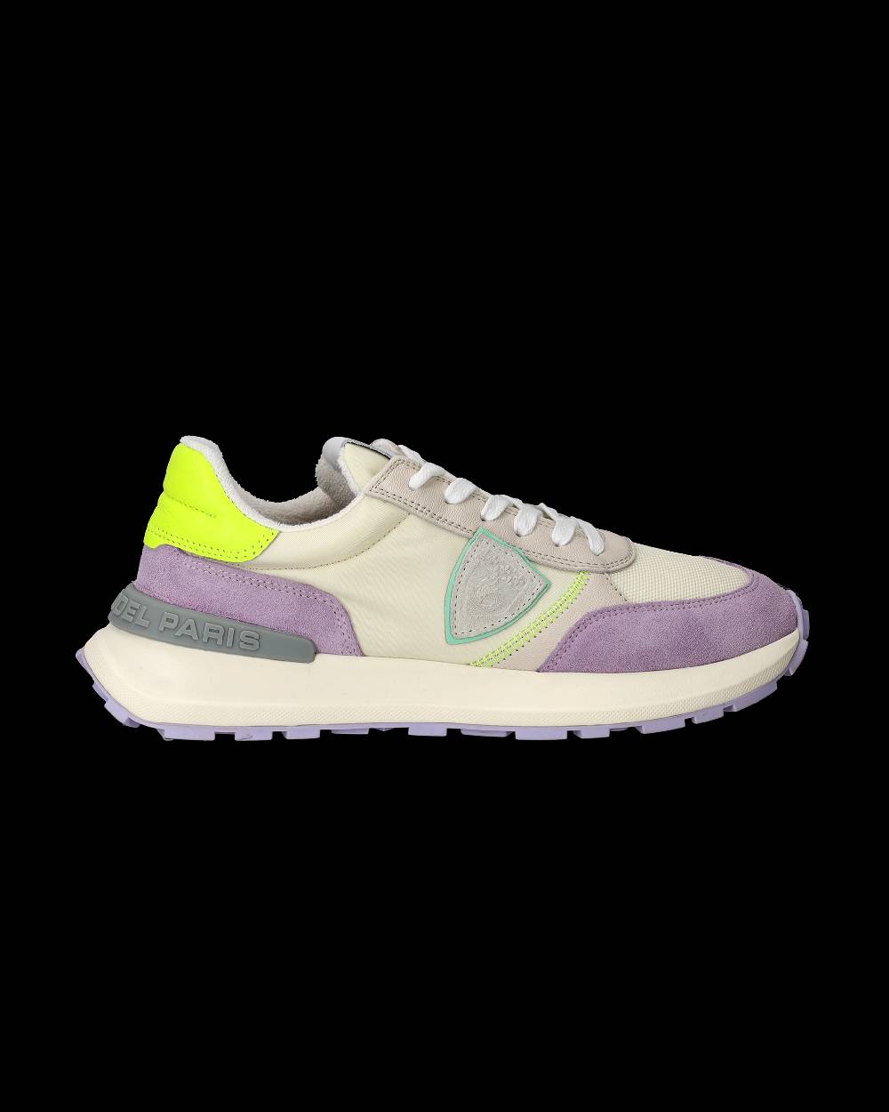 Philippe Model Sneakers Antibes da Donna Bianche e Gialle in Tessuto Tecnico Affare Del Giorno
