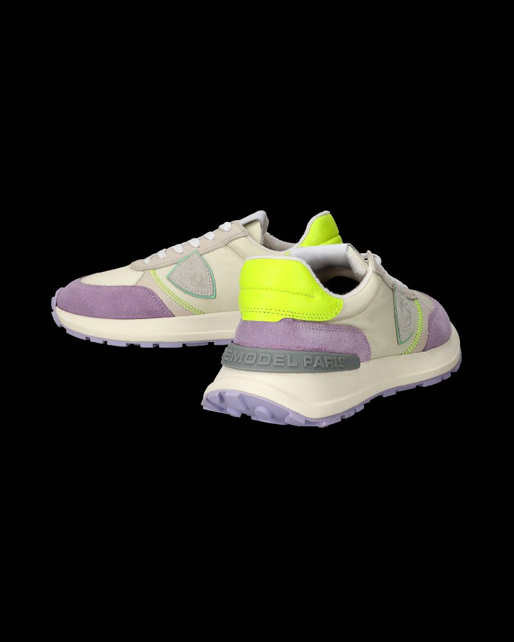 Philippe Model Sneakers Antibes da Donna Bianche e Gialle in Tessuto Tecnico Affare Del Giorno