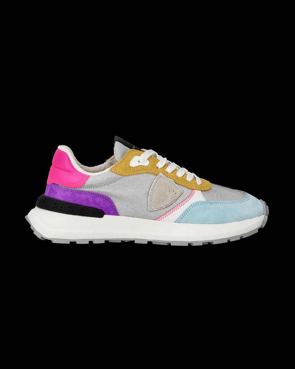 Philippe Model Sneakers Antibes da Donna Argento in Tessuto Tecnico Prezzo Ridotto