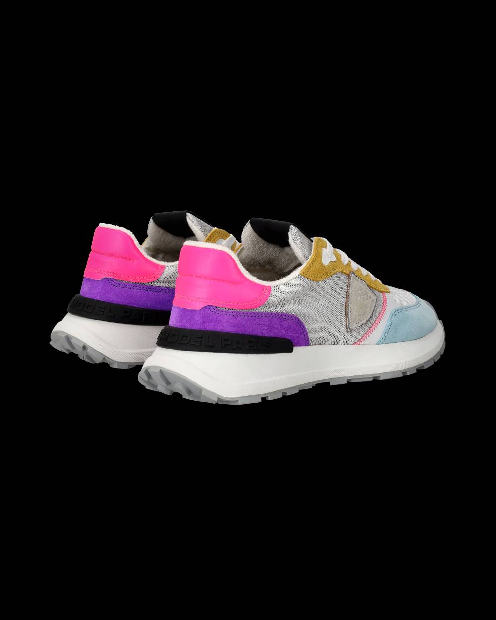 Philippe Model Sneakers Antibes da Donna Argento in Tessuto Tecnico Prezzo Ridotto