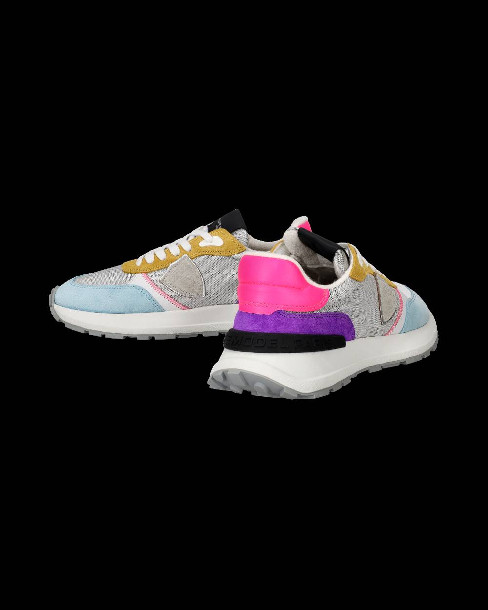 Philippe Model Sneakers Antibes da Donna Argento in Tessuto Tecnico Prezzo Ridotto