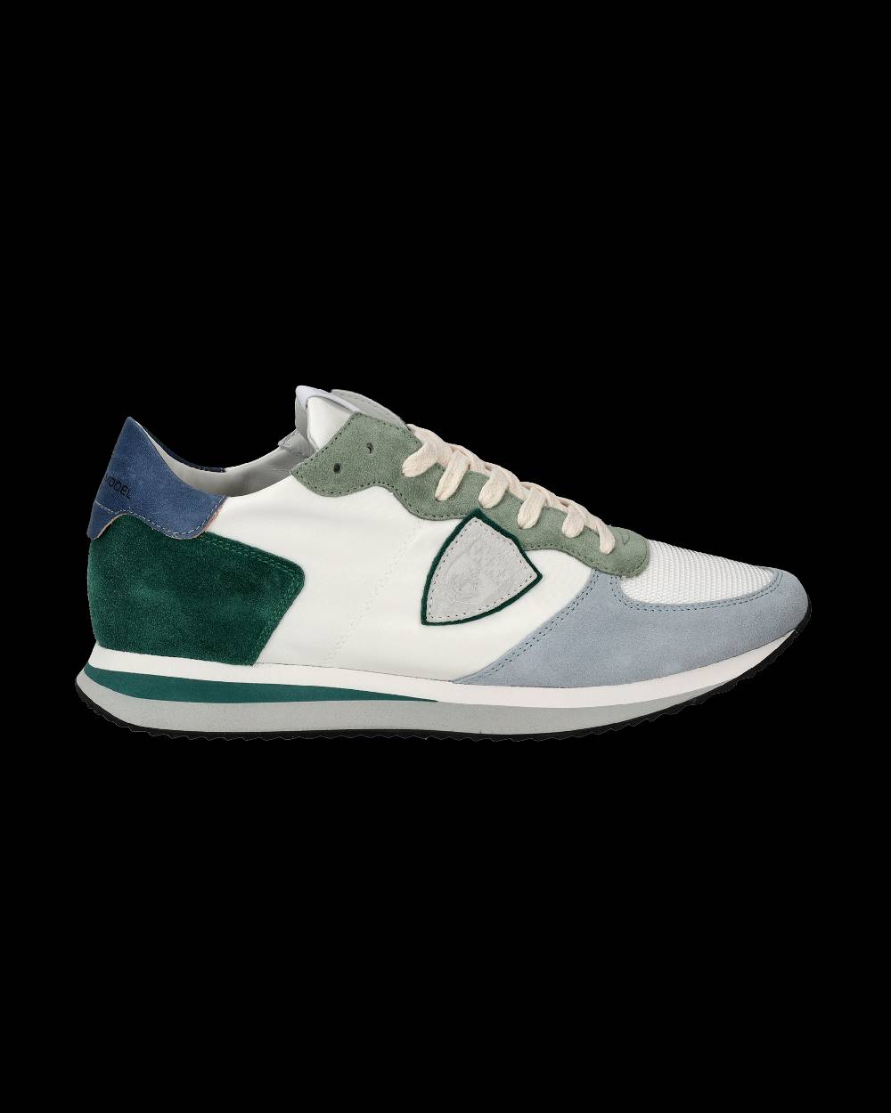Philippe Model Sneakers Trpx da Uomo Bianche e Verdi in Tessuto Tecnico Novità