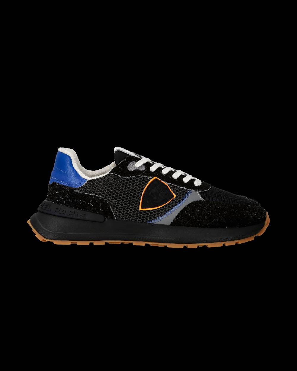 Philippe Model Sneaker sportive Antibes da uomo in nylon e pelle - Nero e arancione Offerta