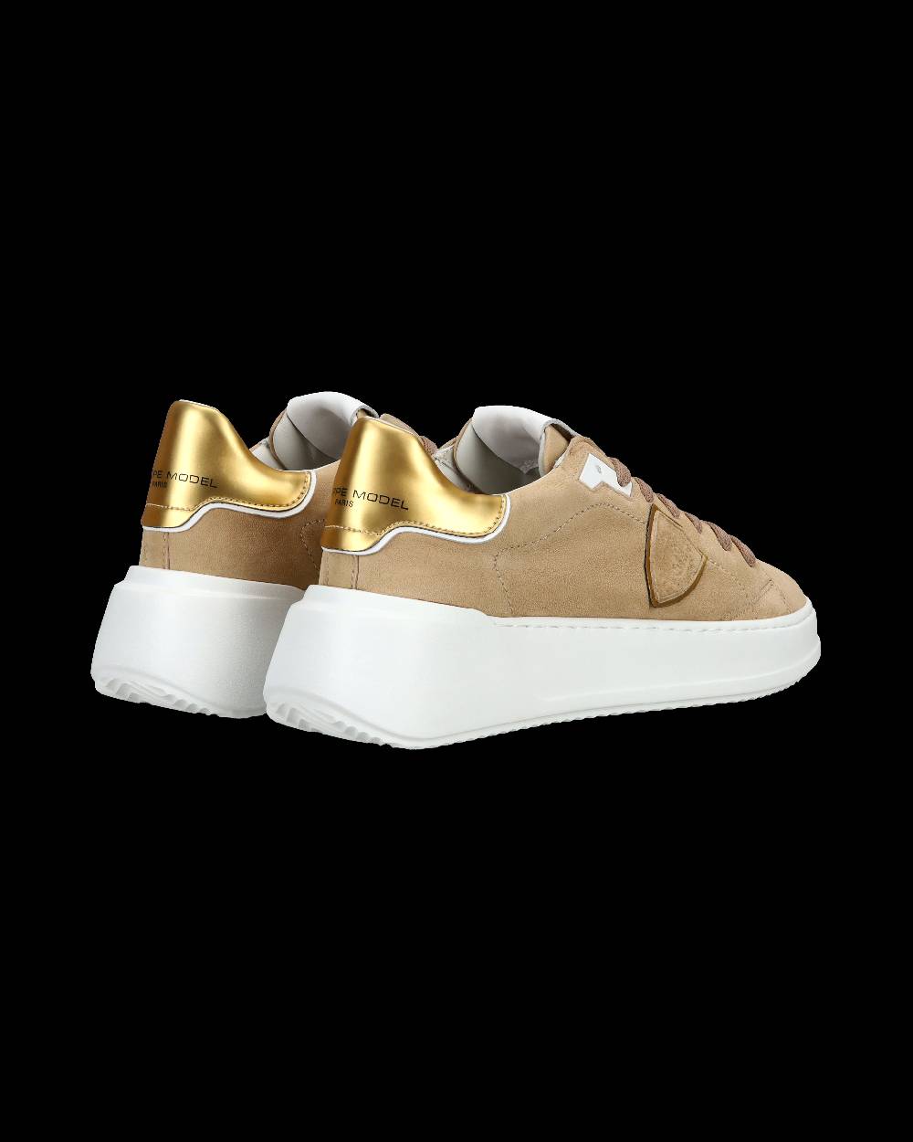 Philippe Model Sneaker casual Tres Temple da donna in pelle Nabuk - Beige Online