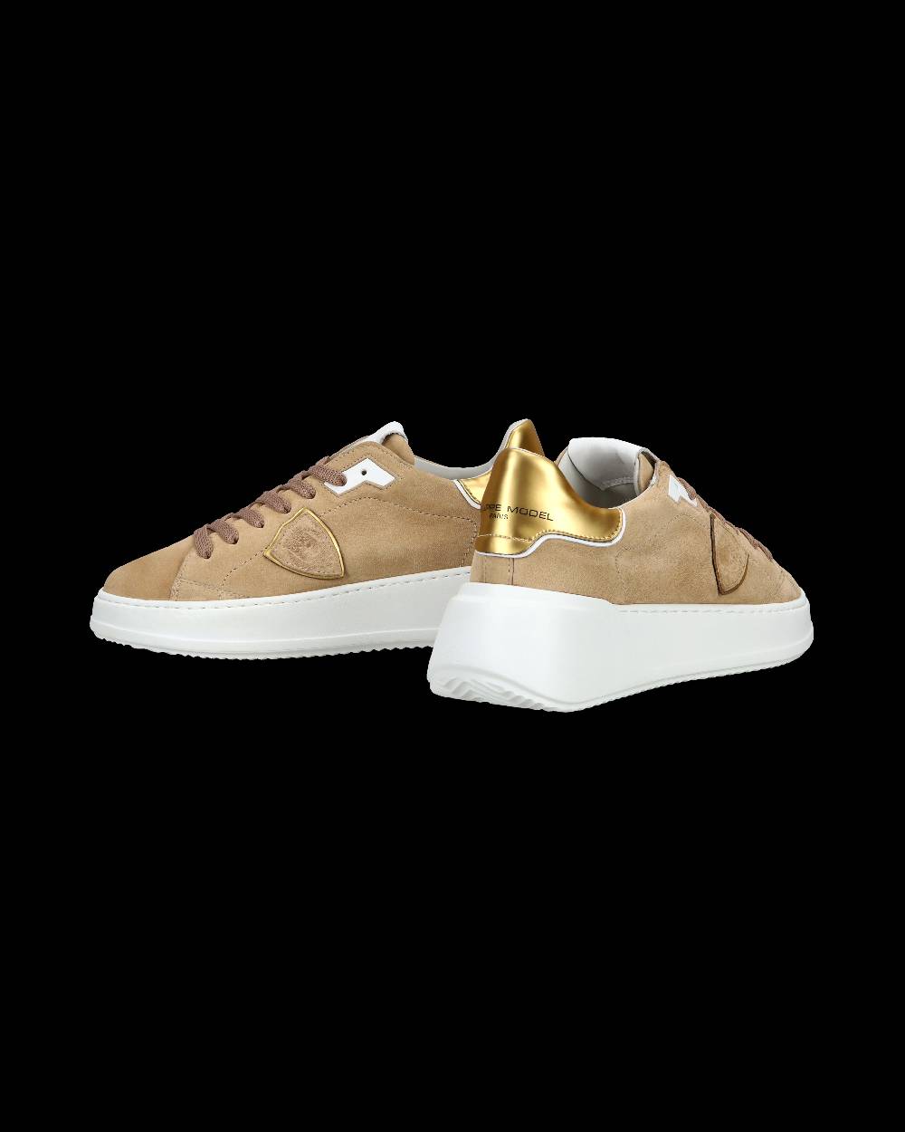 Philippe Model Sneaker casual Tres Temple da donna in pelle Nabuk - Beige Online