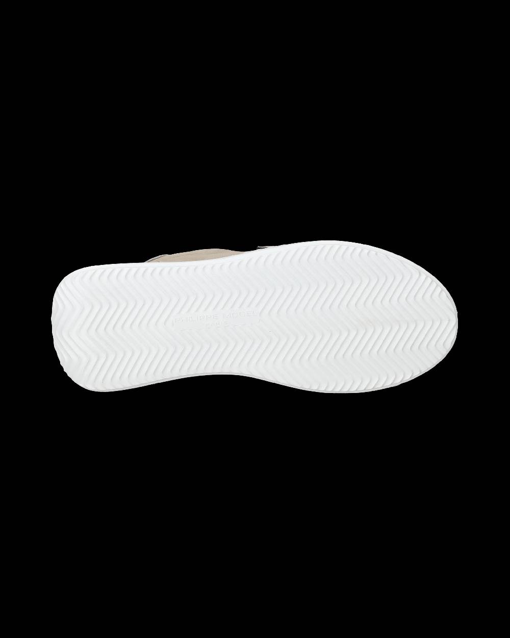 Philippe Model Sneaker basse Tres Temple donna - beige e argento Outlet