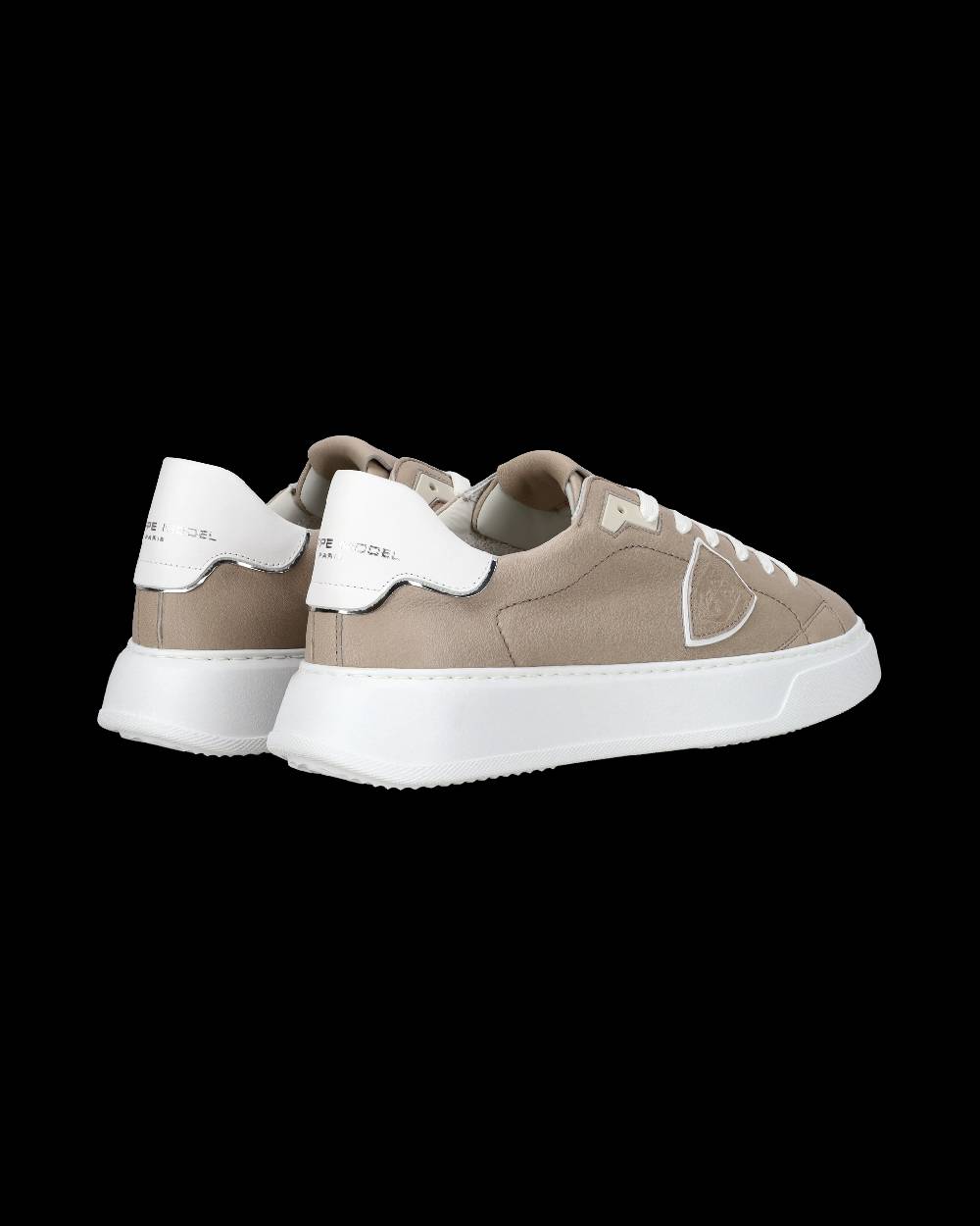 Philippe Model Sneaker casual Temple da uomo in pelle Nabuk - Grigio Saldi