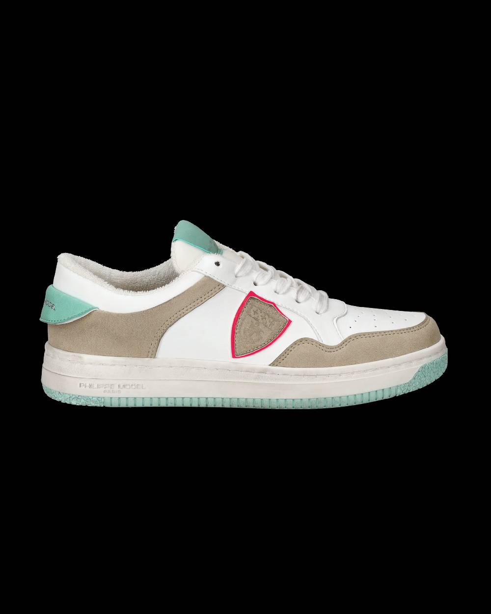 Philippe Model Sneakers Lyon da Donna Bianche e Verdi in Pelle Riciclata Vendita Economica