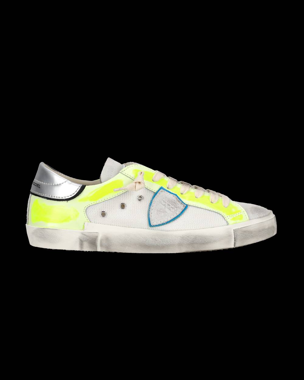 Philippe Model Sneaker basse Prsx uomo - bianco e giallo fluo I Più Venduti