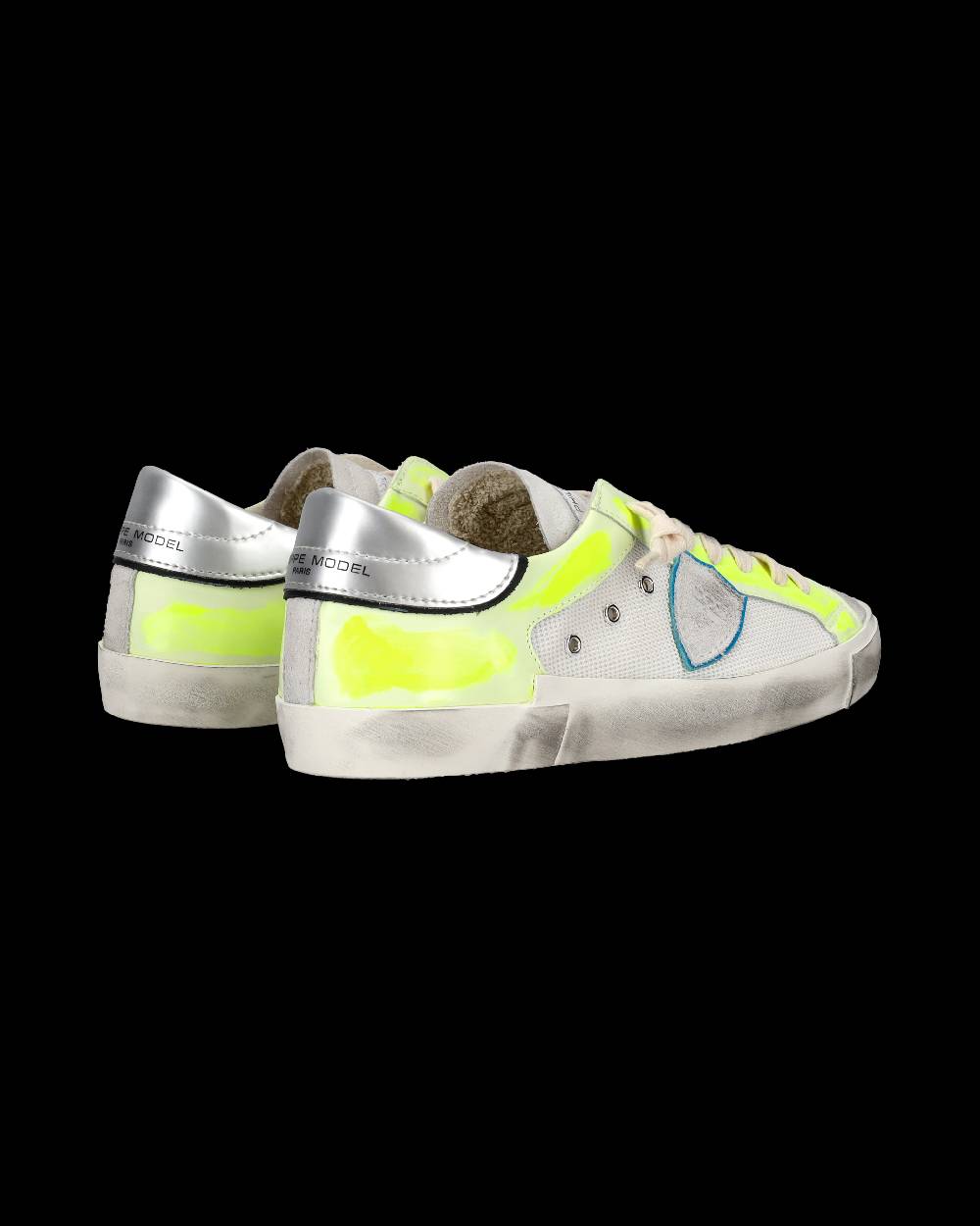 Philippe Model Sneaker basse Prsx uomo - bianco e giallo fluo I Più Venduti