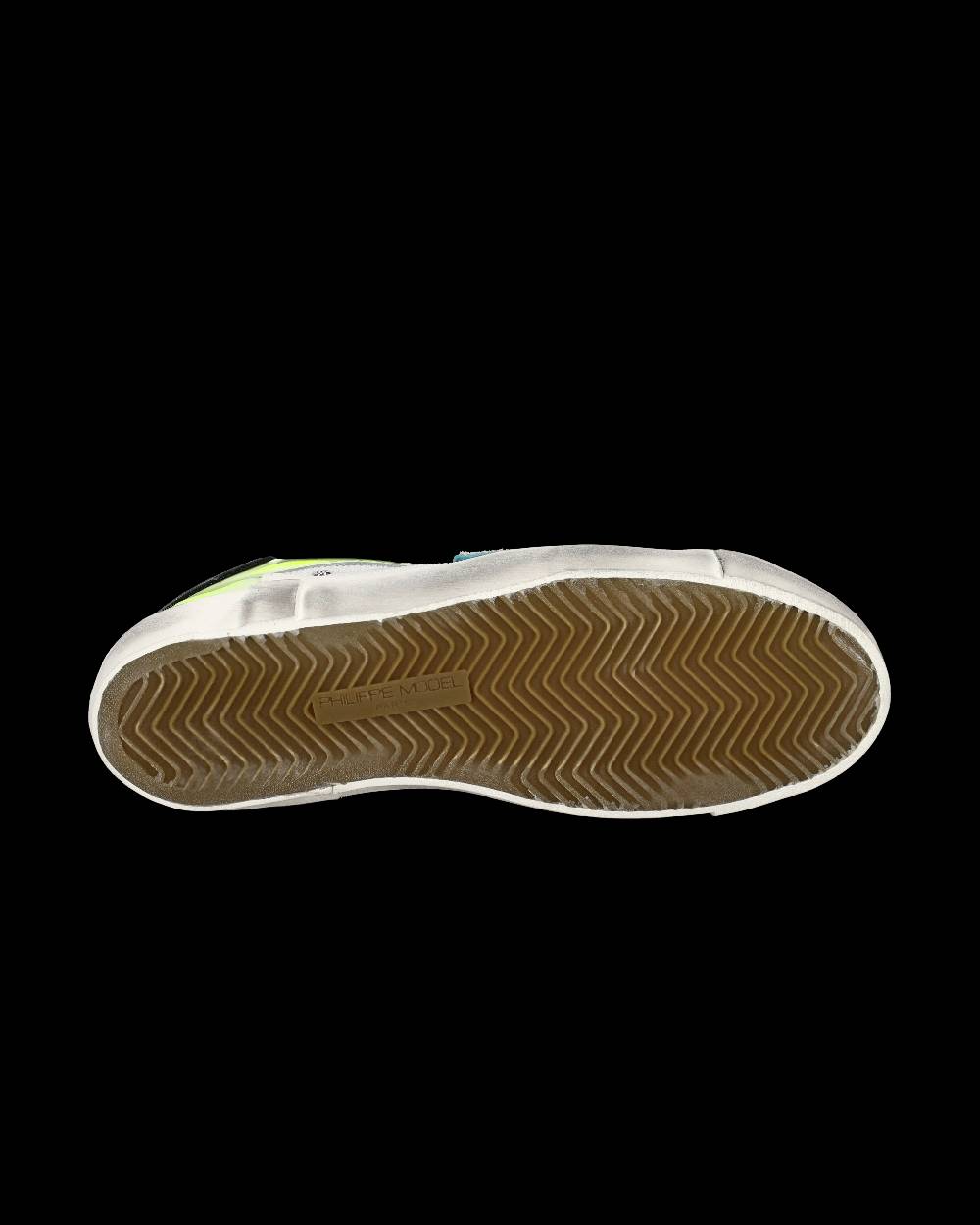 Philippe Model Sneaker basse Prsx uomo - bianco e giallo fluo I Più Venduti