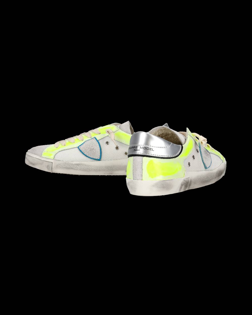 Philippe Model Sneaker basse Prsx uomo - bianco e giallo fluo I Più Venduti