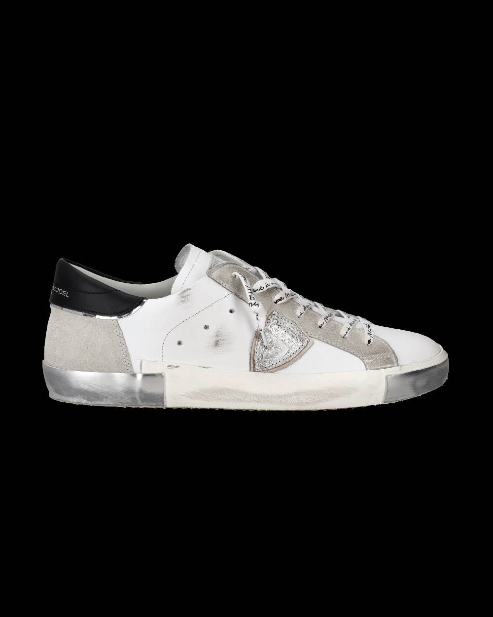 Philippe Model Sneaker bassa Prsx uomo - bianco e argento Spedizione gratuita