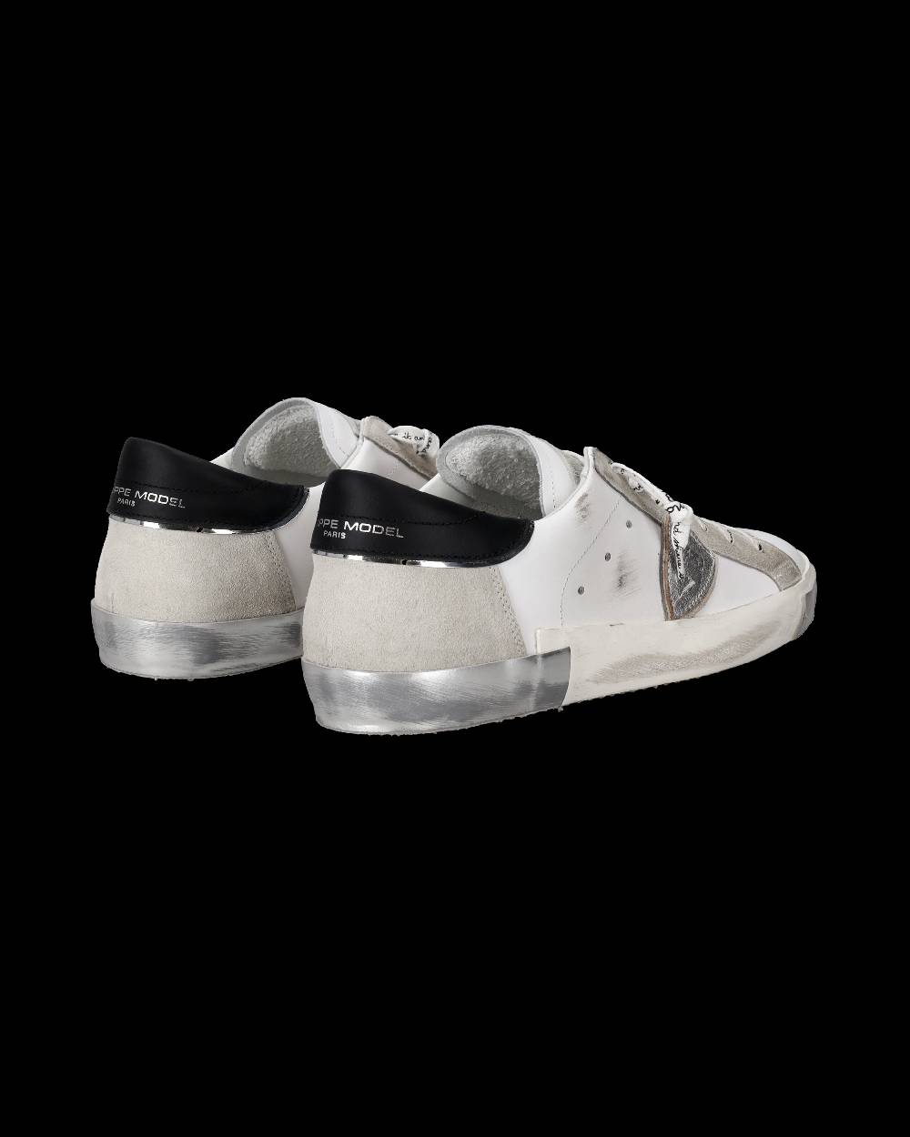 Philippe Model Sneaker bassa Prsx uomo - bianco e argento Spedizione gratuita