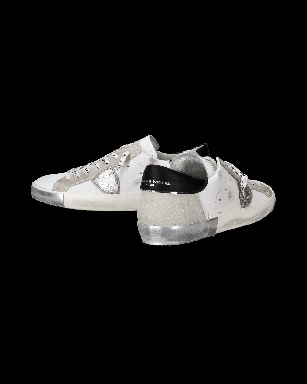 Philippe Model Sneaker bassa Prsx uomo - bianco e argento Spedizione gratuita