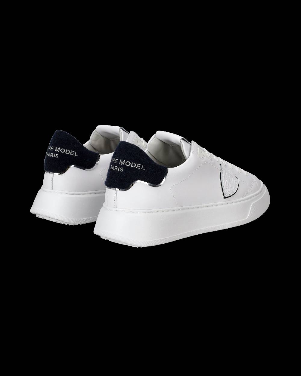 Philippe Model Sneaker basse Temple uomo - bianco e blu Grande vendita