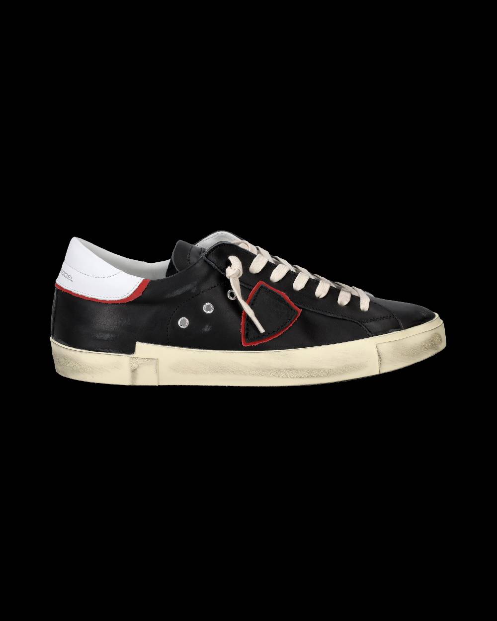 Philippe Model Sneakers Prsx da Uomo Nere e Rosse in Pelle Fornitura limitata