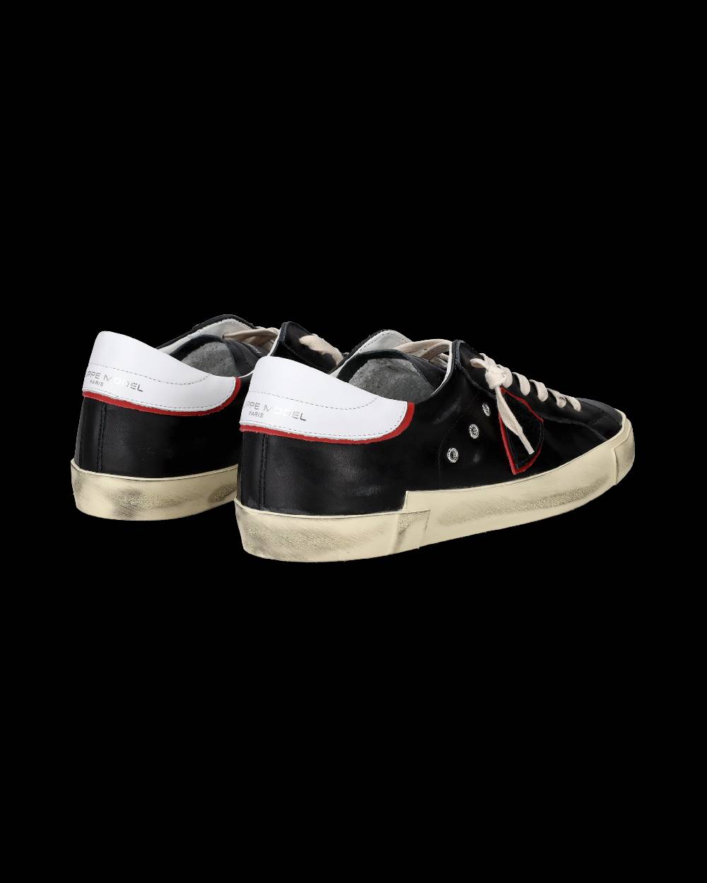 Philippe Model Sneakers Prsx da Uomo Nere e Rosse in Pelle Fornitura limitata