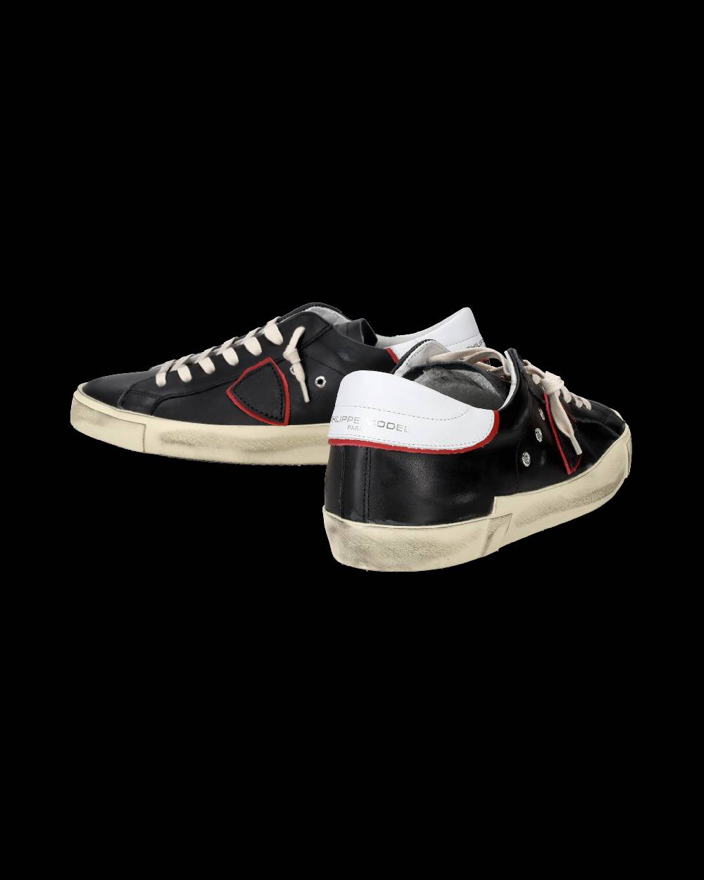 Philippe Model Sneakers Prsx da Uomo Nere e Rosse in Pelle Fornitura limitata