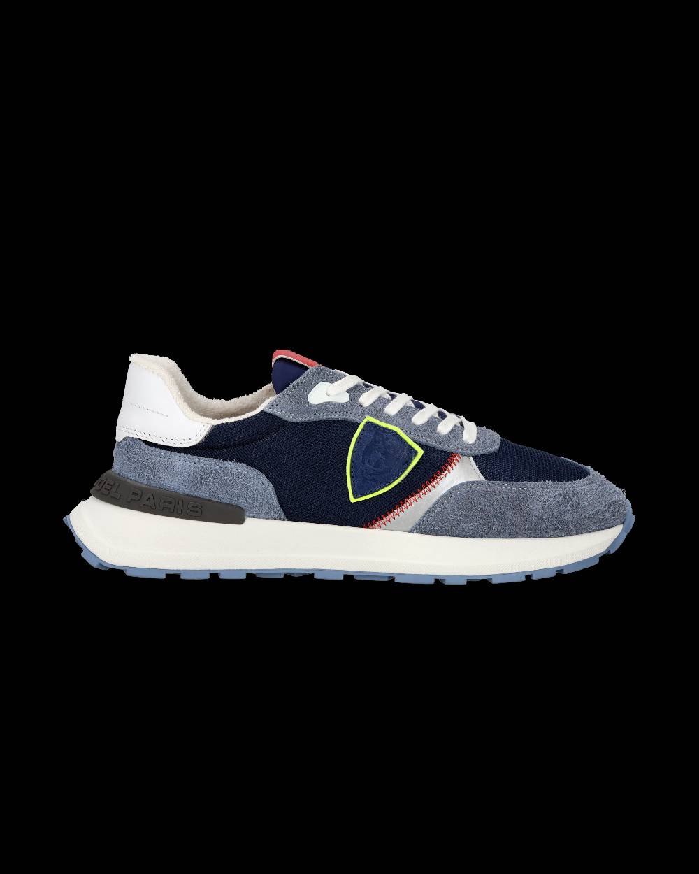 Philippe Model Sneaker sportive Antibes da uomo in nylon e pelle - Blu e denim Offerta Pasqua
