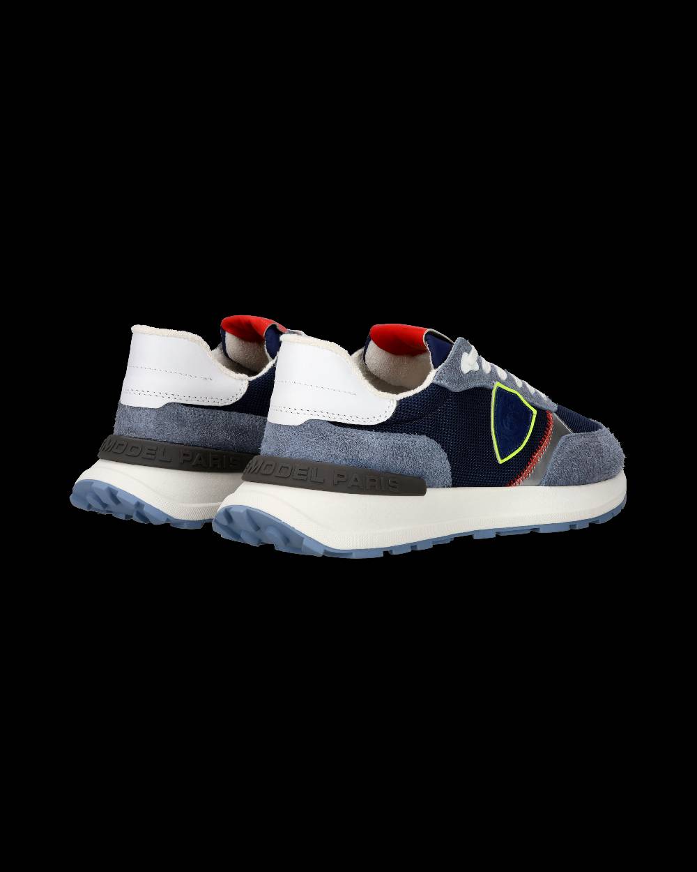 Philippe Model Sneaker sportive Antibes da uomo in nylon e pelle - Blu e denim Offerta Pasqua