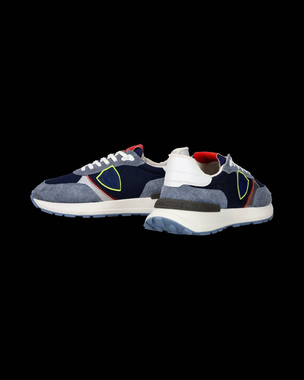 Philippe Model Sneaker sportive Antibes da uomo in nylon e pelle - Blu e denim Offerta Pasqua