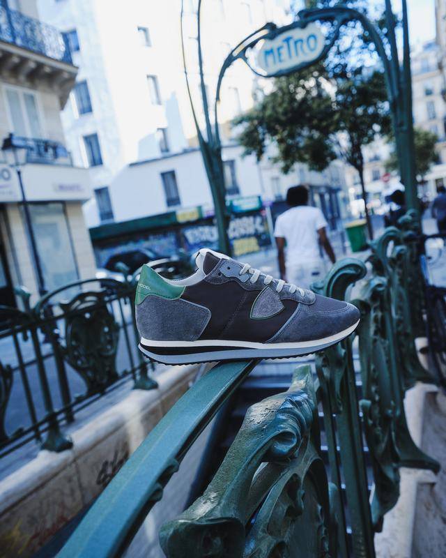 Philippe Model Sneaker basse Trpx uomo - antracite e verde Offerta San Valentino