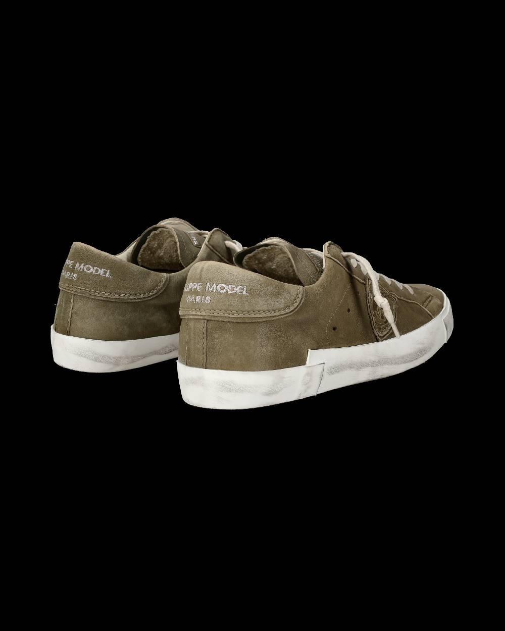 Philippe Model Sneakers Prsx da Uomo Verde in Pelle Morbida Offerta Anniversario